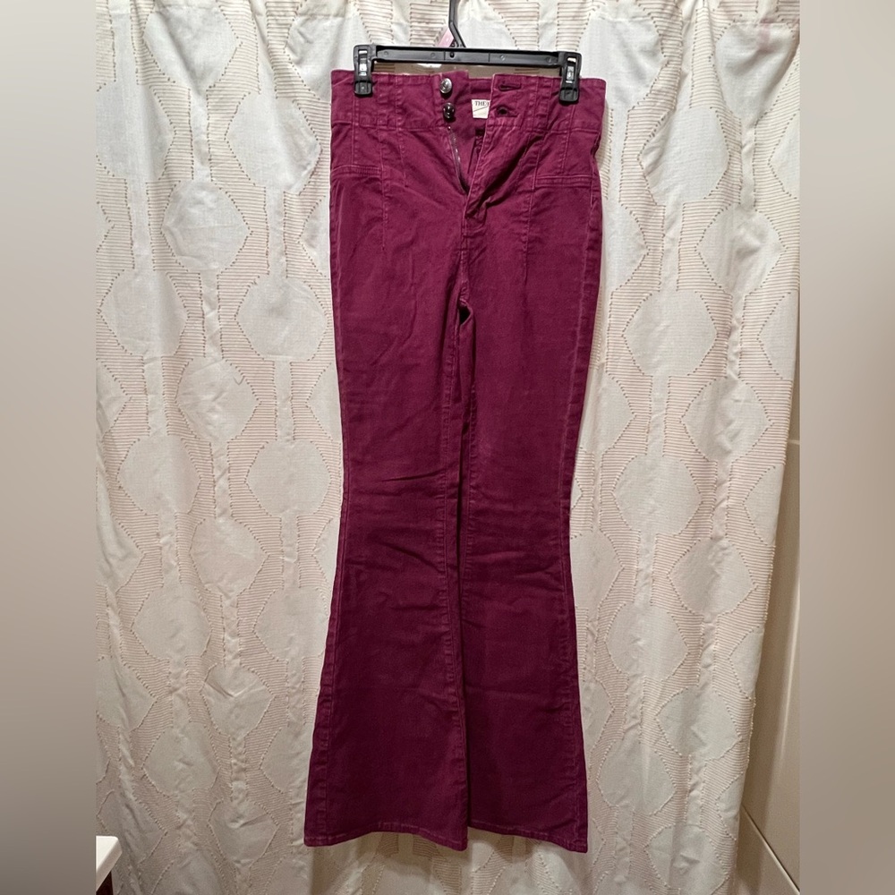 Free People Plum corduroy Flared Pants